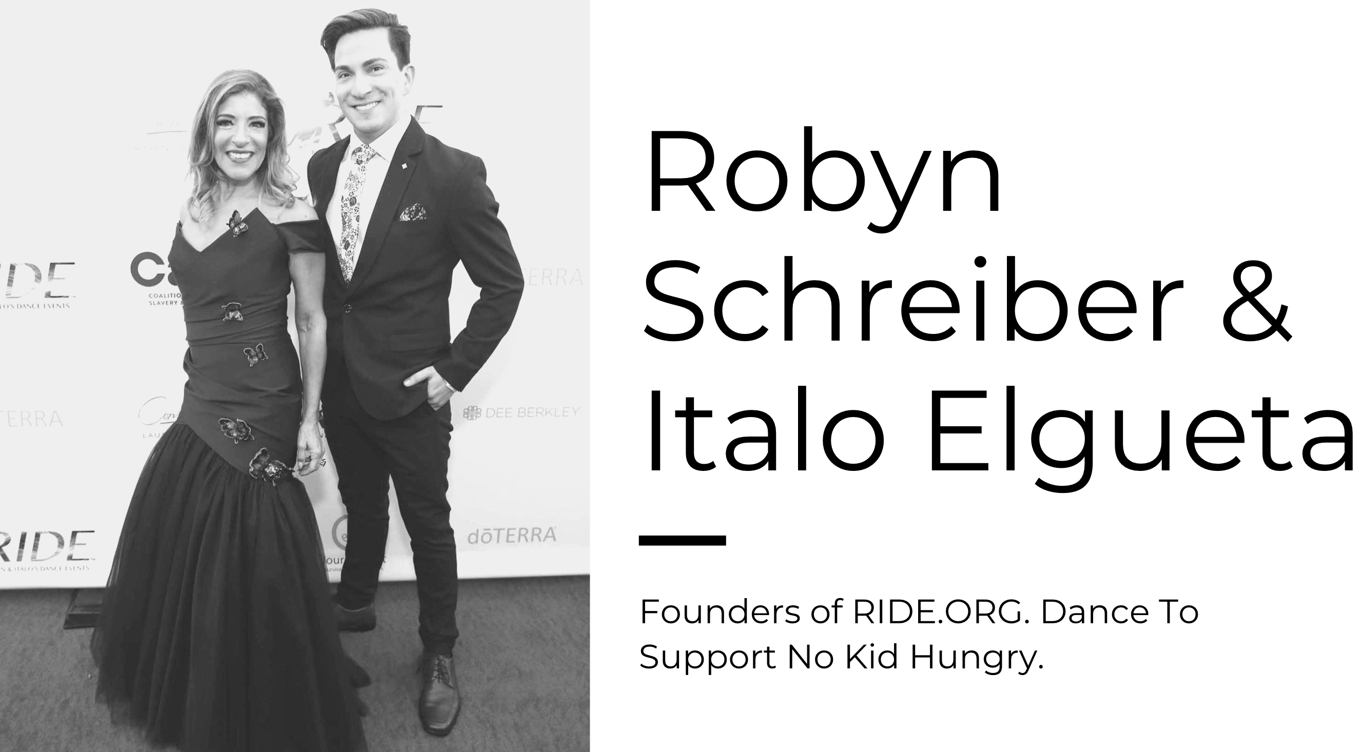 Founders of RIDE.ORG Robyn Schreiber & Italo Elgueta Dance To Support No Kid Hungry. - Lamo Footwear