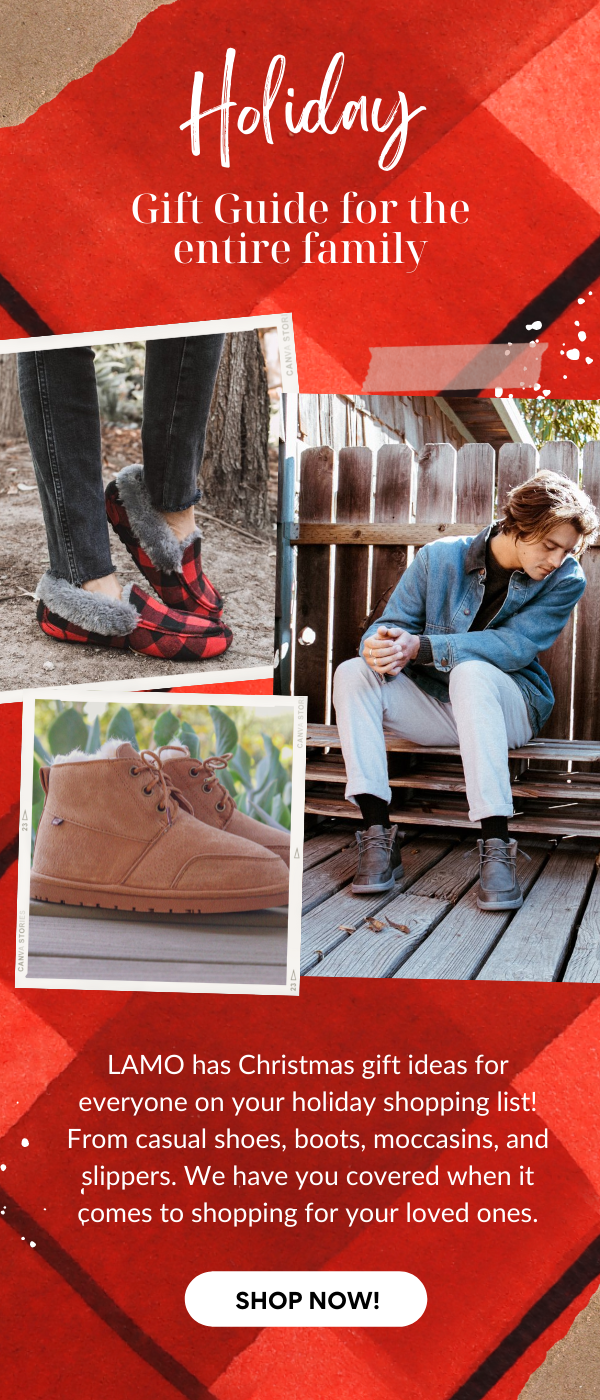 LAMO Footwear's 2021 Holiday Gift Guide