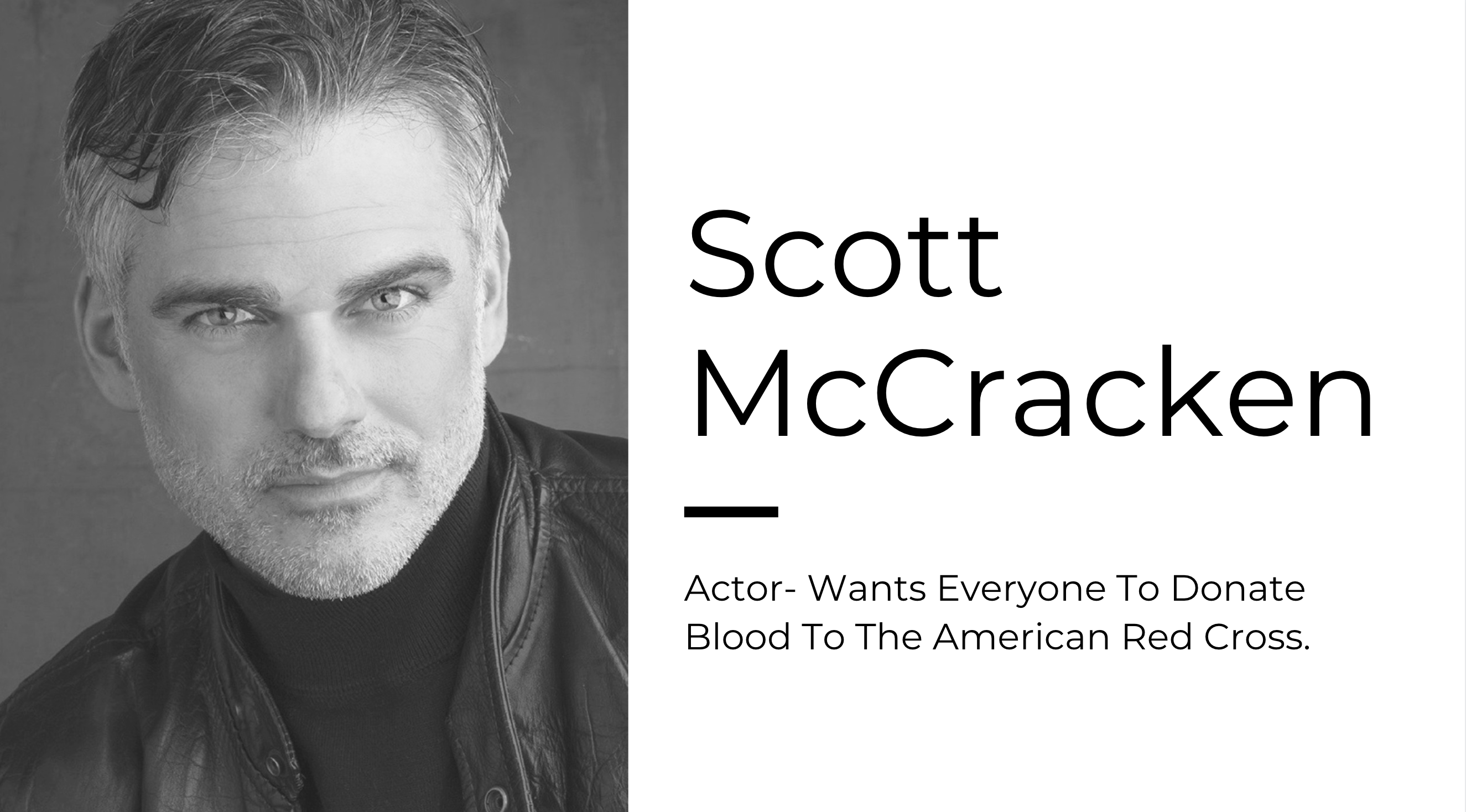 Scott McCracken- Actor Sea Wants Everyone To Donate Blood To The American Red Cross. - Lamo Footwear