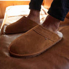 mens edward lamo scuff suede slipper