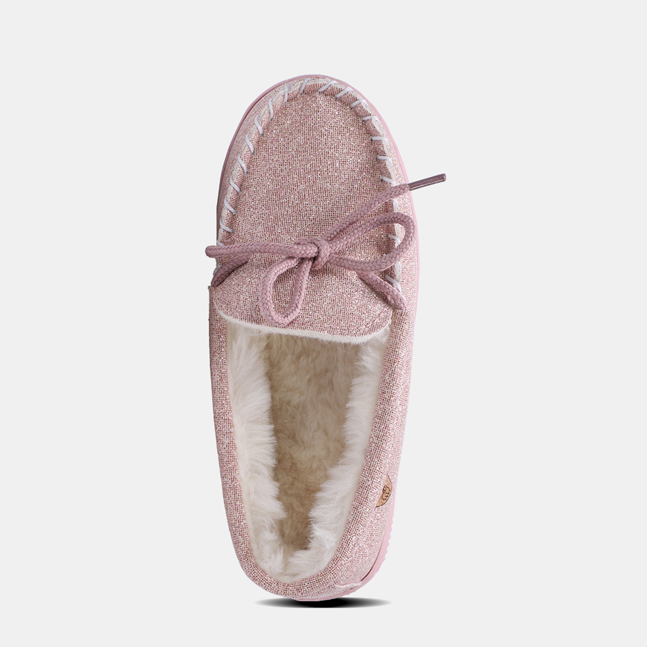 Outlets Slippers moccasin girls new size 6M suede uppers faux fur lining Lamo Sheepskin