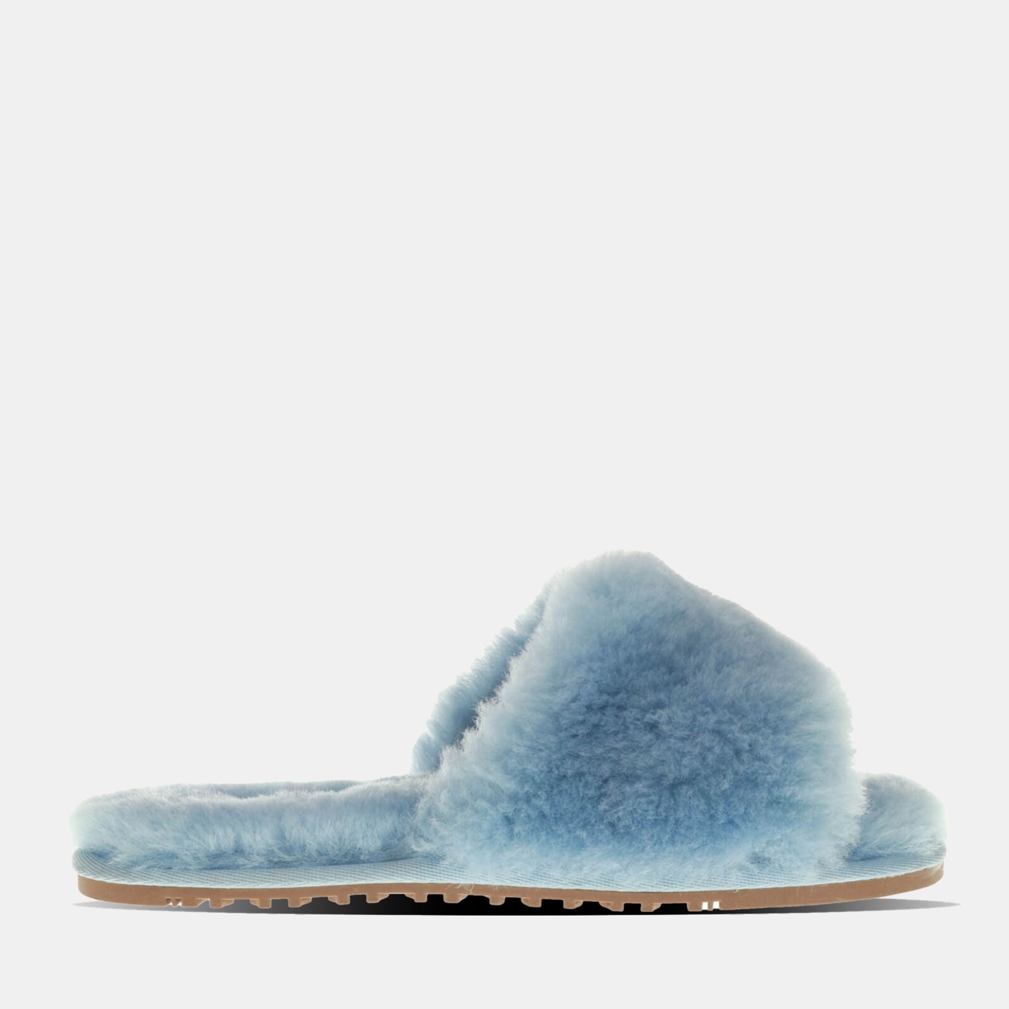DeluxeComfort.com Womens Memory Foam House Slippers - Open Toe coral fleece  slipper with butterfly tie - Blue 5-6