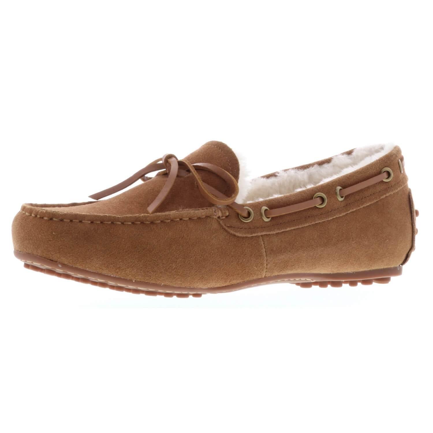 Womens brown moccasin outlet shoes